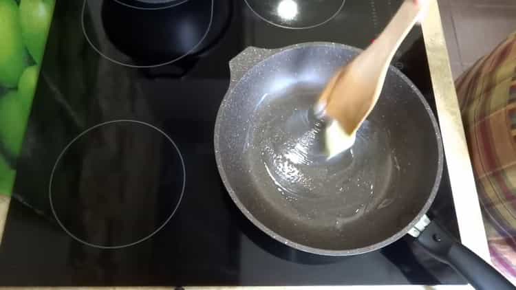 For cooking, heat the pan