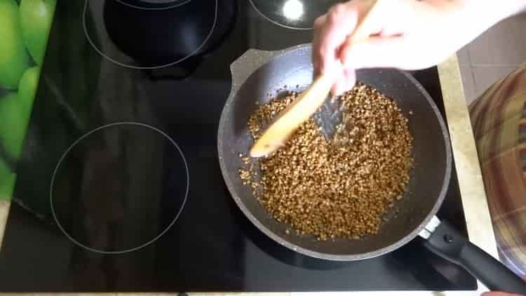 To cook, fry buckwheat