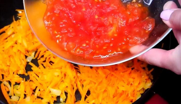 To make buckwheat, add tomatoes