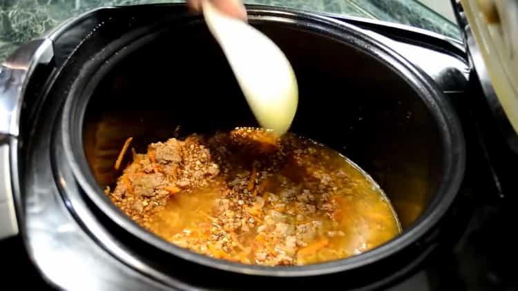 To make buckwheat, add water