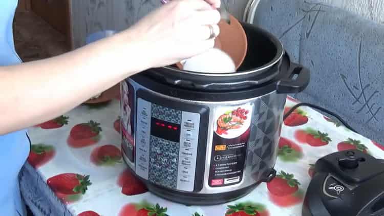 Add butter to make porridge