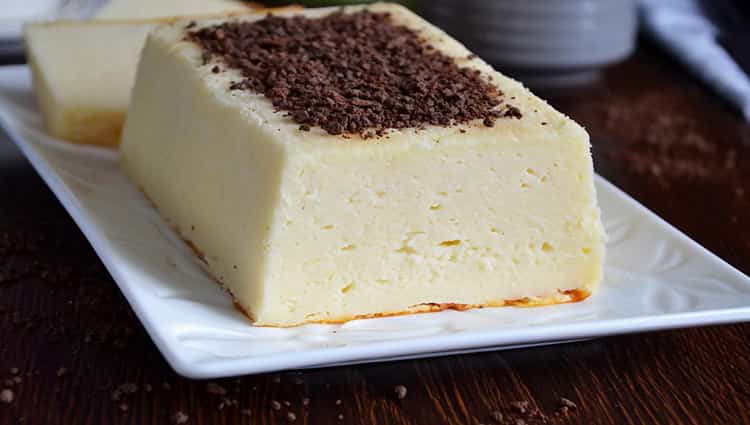 semolina pudding is ready