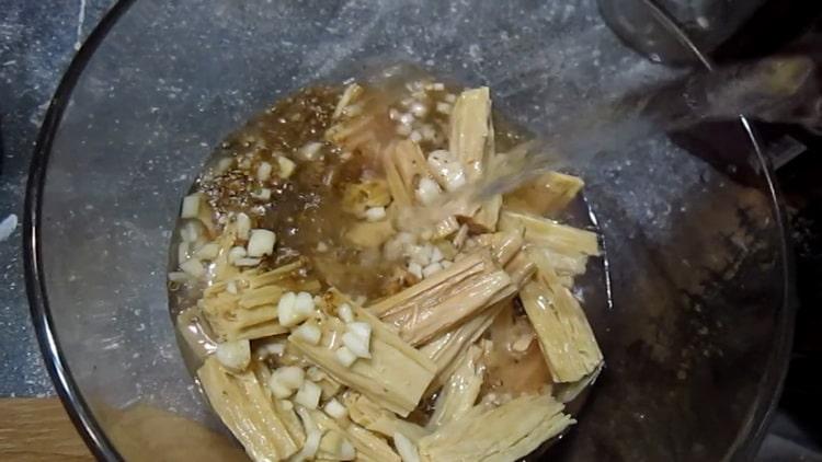 Add water for asparagus