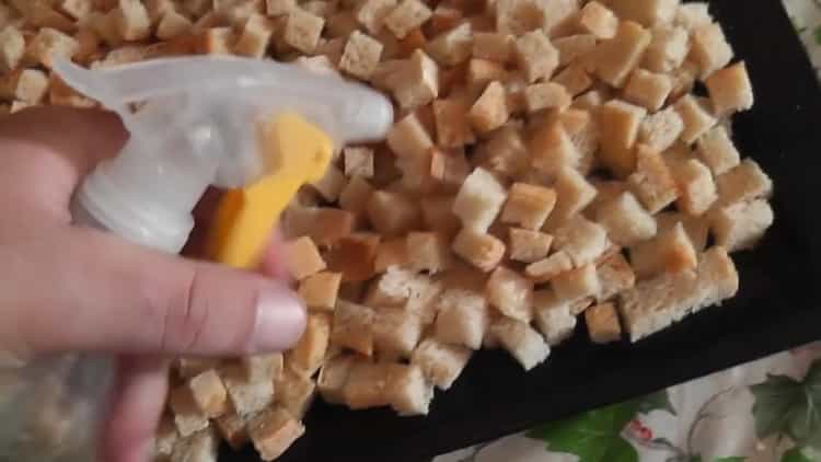 To prepare crackers, prepare watering