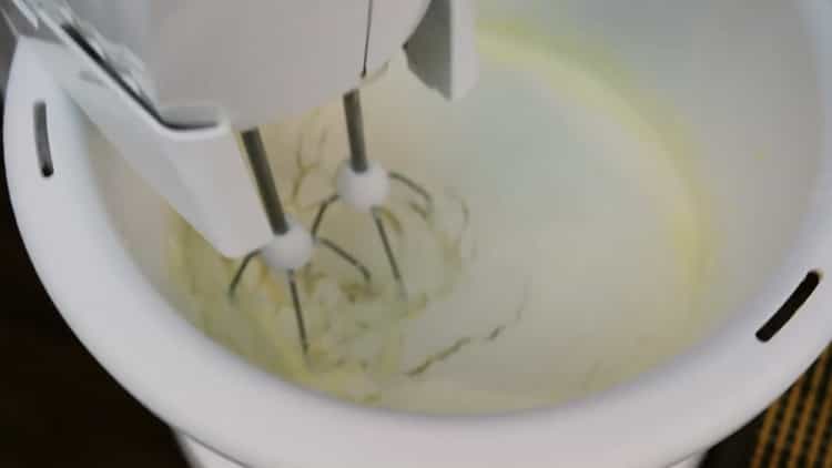 To make a cake, beat the meringues