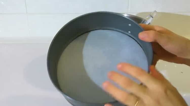 To make a cake, prepare a mold