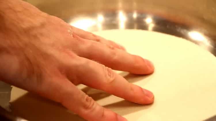 To make tortilla, heat the pan