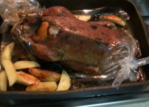 Duck with oranges in the oven: a step by step recipe with a photo