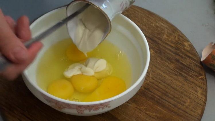 Add sour cream for cooking