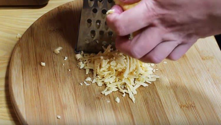 Three grated cheese.