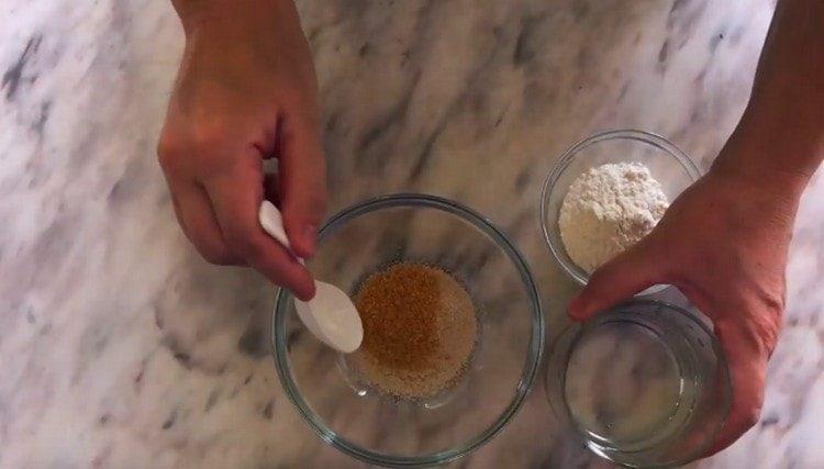 Add sugar to the yeast.