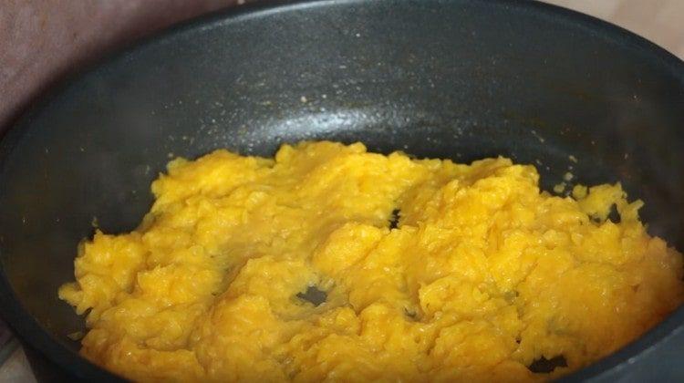 Stew the vegetable until almost ready.