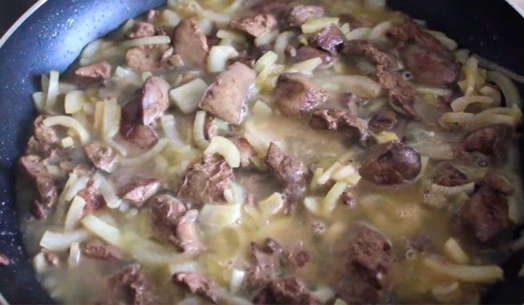 extinguish the liver under the lid.