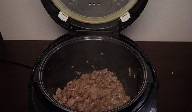 Add slices of liver.