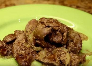 Chicken liver with onions in sour cream - cheap and healthy 🥩