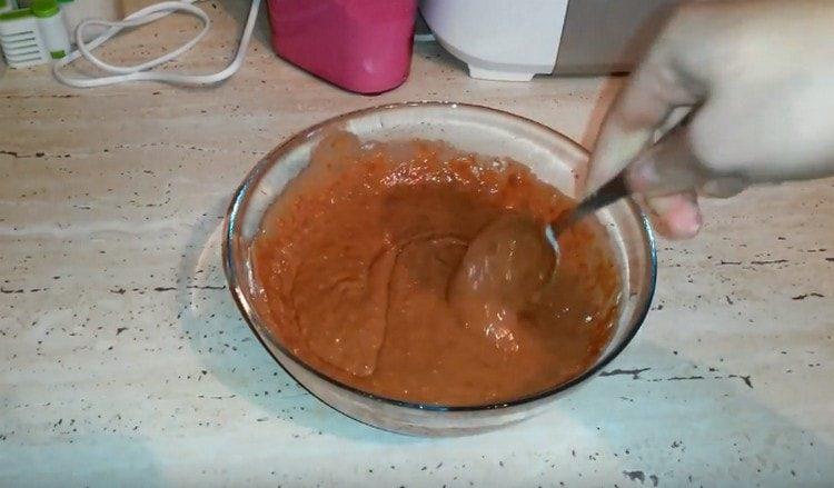 the liver dough is ready.