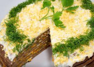 We prepare a delicious liver cake from chicken liver according to a step-by-step recipe with a photo.