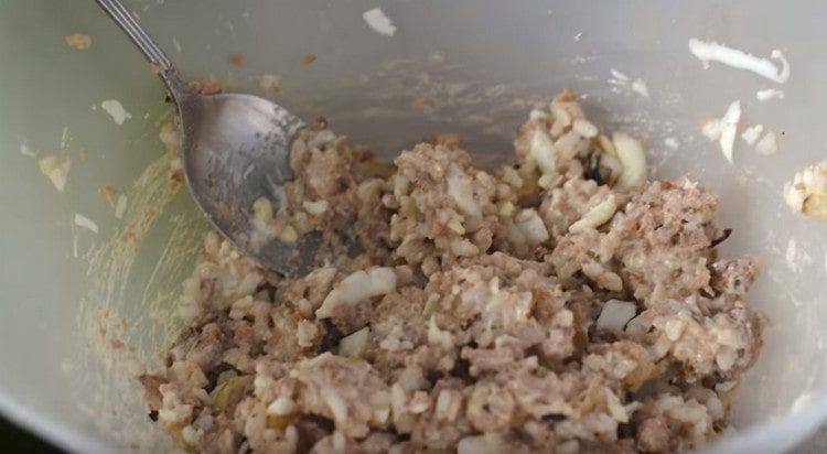 Cod liver salad ready.