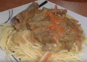 Tasty and thick gravy of pork liver: cooked according to the recipe with a photo.