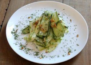 Amazingly tasty and interesting salad of zucchini and cucumbers: we cook according to the recipe with step by step photos.