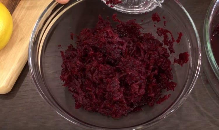 Rub the beets.