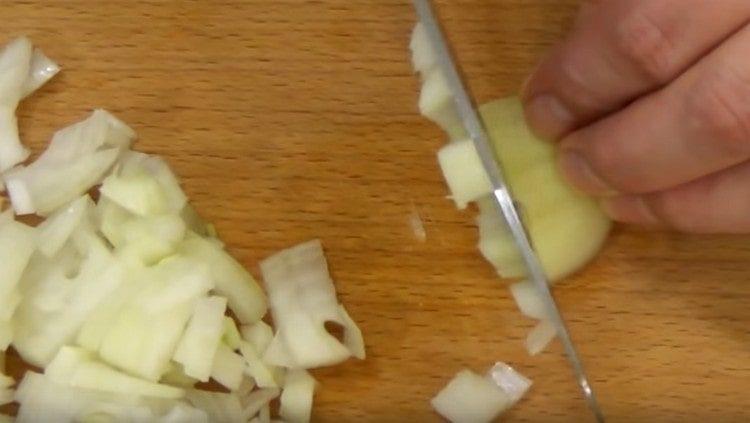 finely chop the onion.