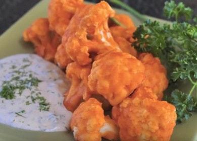 Cauliflower in batter in the oven - a great appetizer, very healthy and tasty 🥦