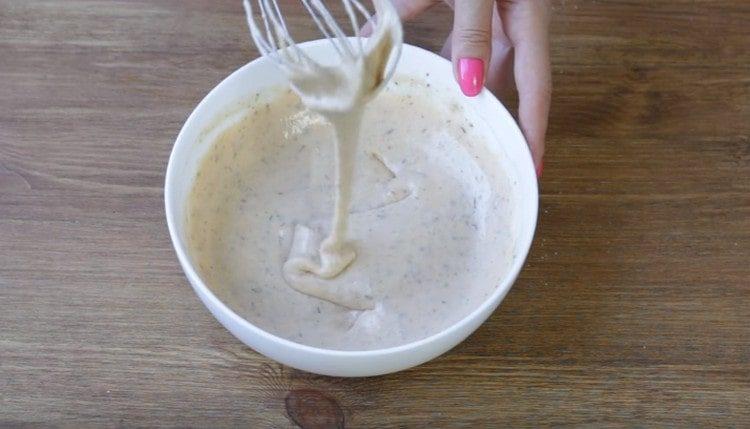 The batter should be thick enough.