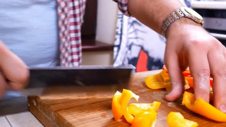 For cooking, chop pepper