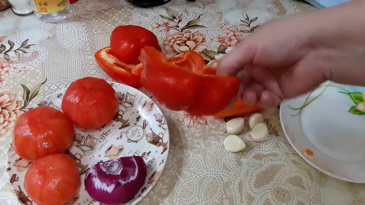 cooking vegetables for dressing