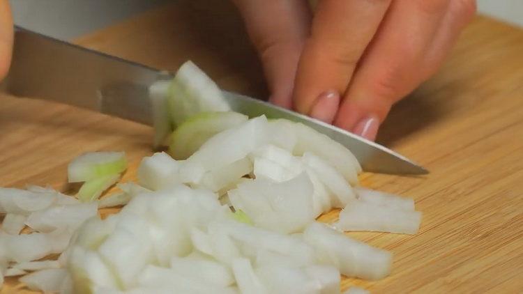 chop the onion