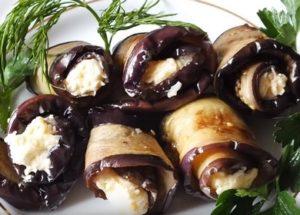 Googim delicious eggplant with cheese and garlic according to a step-by-step recipe with a photo.