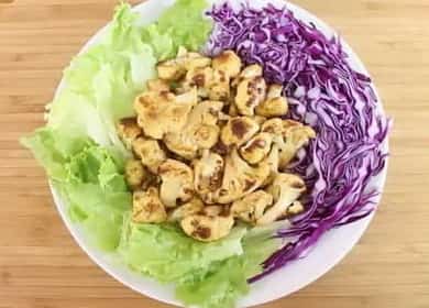 Oven baked cauliflower with spices - a delicious dish 🥦