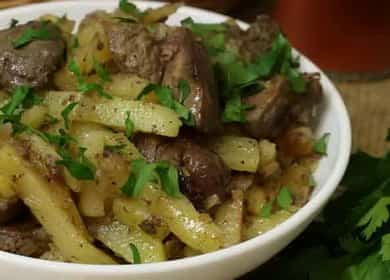 Fried chicken liver with potatoes - a budget, simple and very tasty dish 🥣