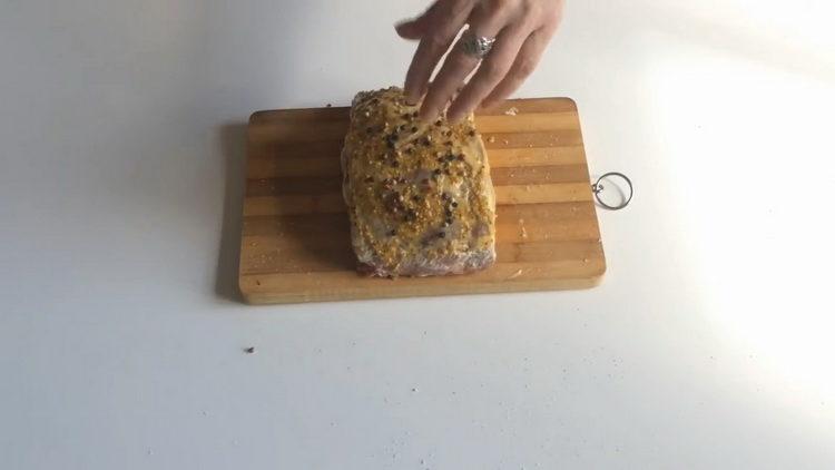 Add a mixture of peppers to cook