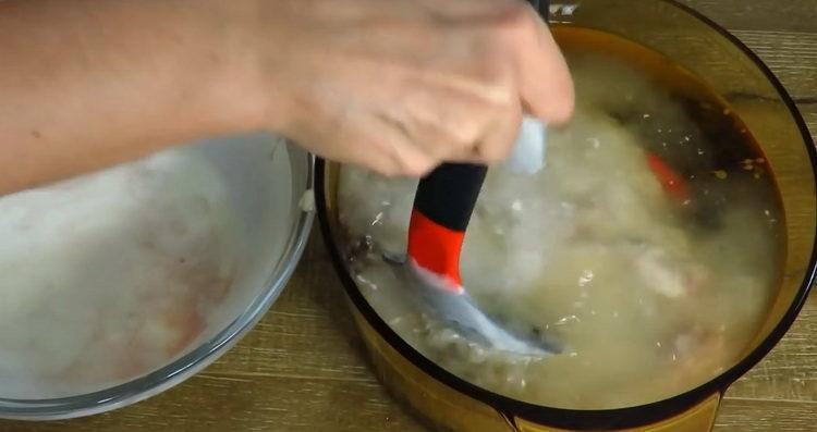 To cook, put the meat in the marinade