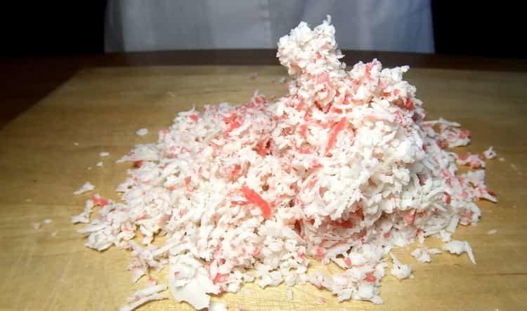 Cooking sandwiches with crab sticks