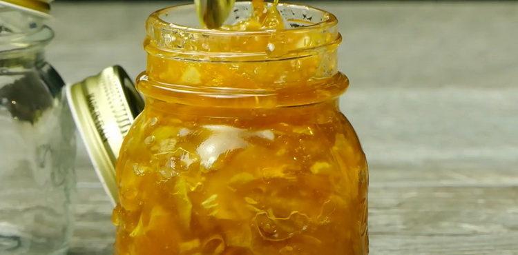 Original and very fragrant zucchini jam is ready