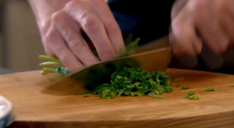 For cooking, chop basil