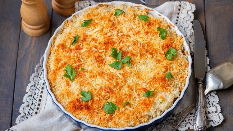 cauliflower gratin is ready