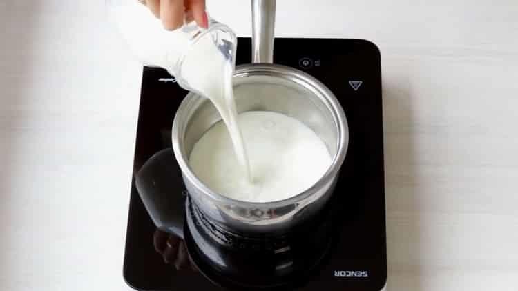 Boil milk for cooking