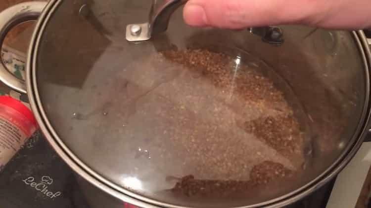 Prepare the ingredients for cooking.