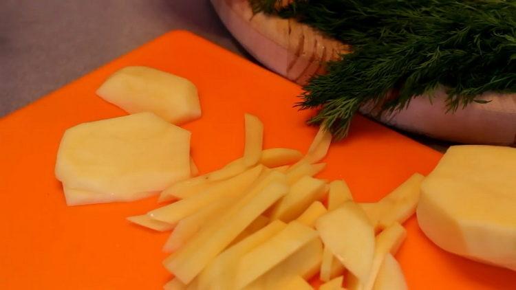 fried potatoes with mushrooms