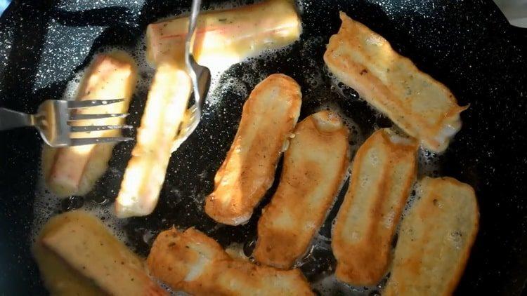 Prepare the ingredients for cooking.