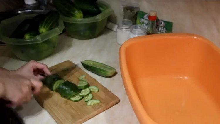 Cooking blanks from overgrown cucumbers