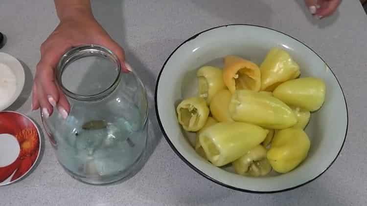 Prepare the ingredients for cooking.