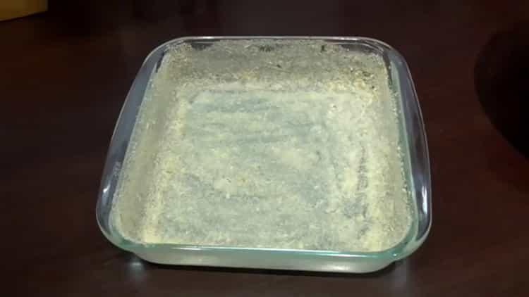 Prepare a dish for cooking