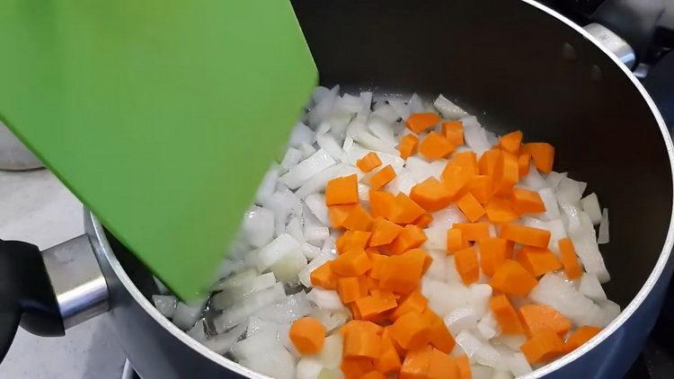 Unusual squash caviar with carrots and mayonnaise