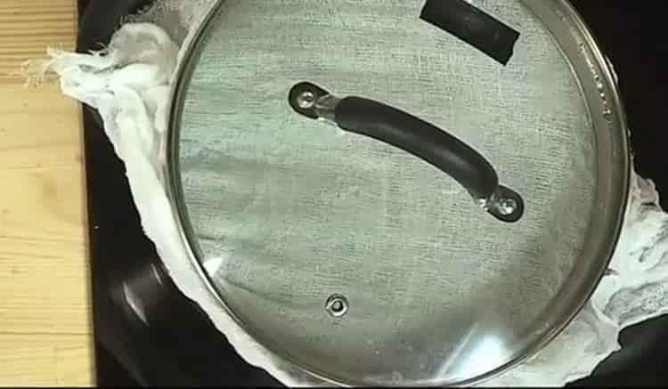 Put cheesecloth to make cabbage