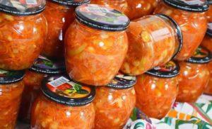 Unrealistic delicious salad with beans for the winter